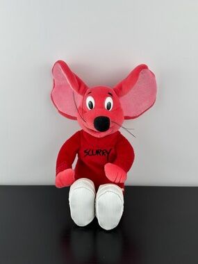Scurry Rare Red Mouse Rat 9” White Shoes Plush from Who Moved My Cheese